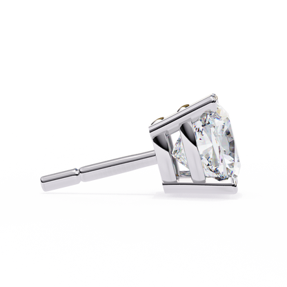 Vintage 2.33Ct Cushion Cut White Colorless Diamond Minimalist Classic Cluster Stud Earring Gift For Her - HIGHCARAT DIAMONDS