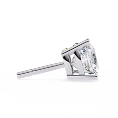 Vintage 2.33Ct Cushion Cut White Colorless Diamond Minimalist Classic Cluster Stud Earring Gift For Her - HIGHCARAT DIAMONDS