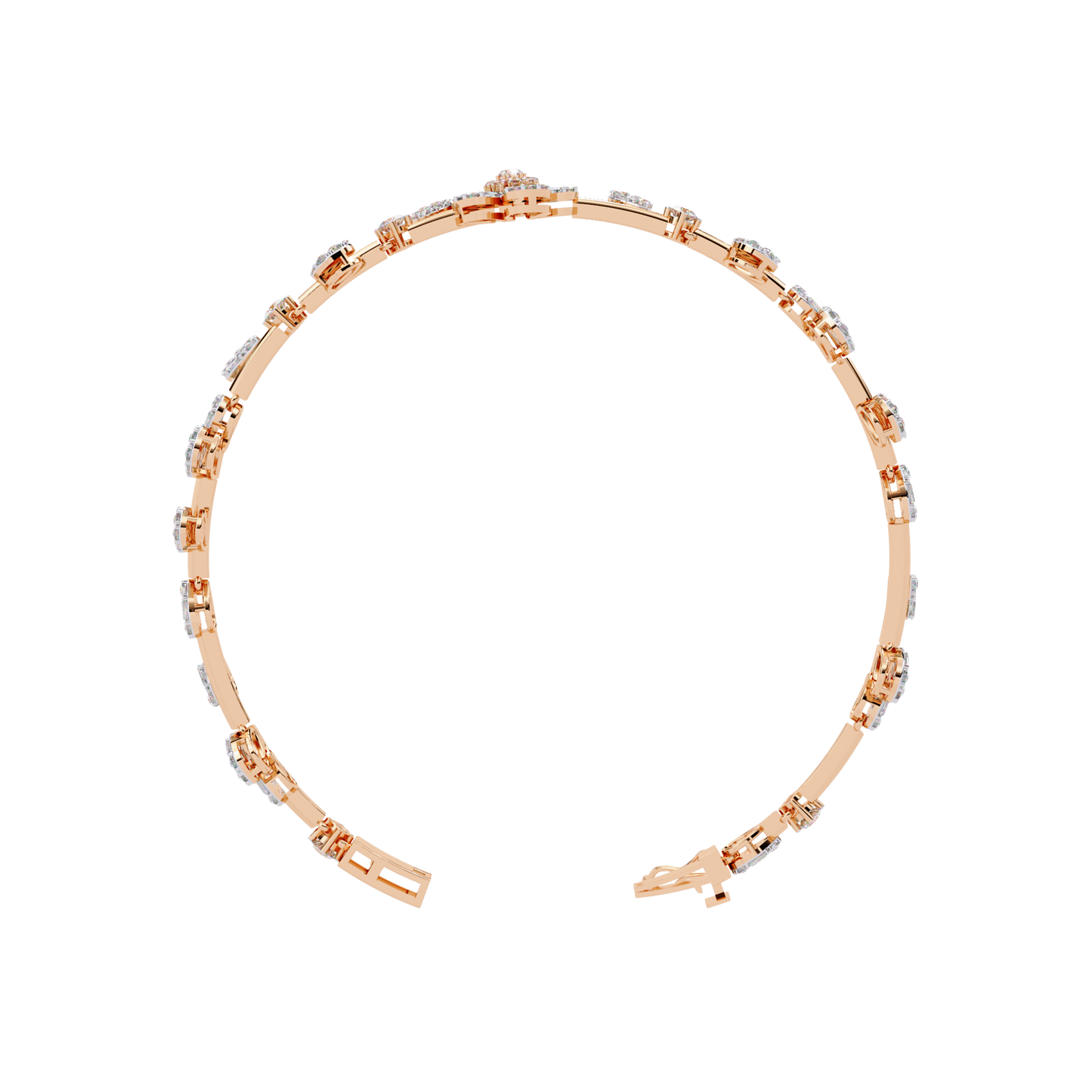 2.36Ct Baguette And Round Cut Diamond Elegant Minimalist Custom Stacking Tennis Party Wear Bracelet - HIGHCARAT DIAMONDS