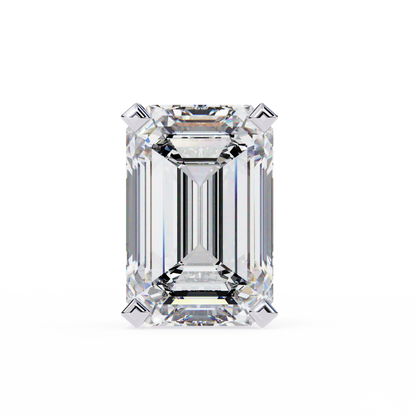 2.39Ct Emerald Cut High Quality Lab Grown Diamond Unique Delicate Solitaire Vintage Screw Back Stud Daily Wear Earring - HIGHCARAT DIAMONDS