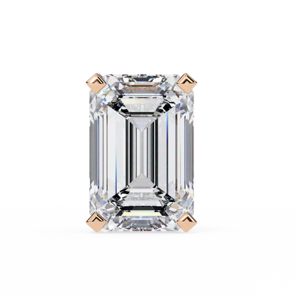 2.39Ct Emerald Cut High Quality Lab Grown Diamond Unique Delicate Solitaire Vintage Screw Back Stud Daily Wear Earring - HIGHCARAT DIAMONDS