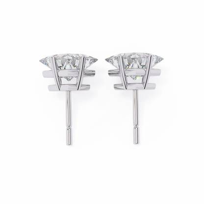 2.39Ct Princess Cut Top Grade Diamond Prong Set Solitaire Dainty Sparkling Stud Daily Wear Earring For Women's - HIGHCARAT DIAMONDS