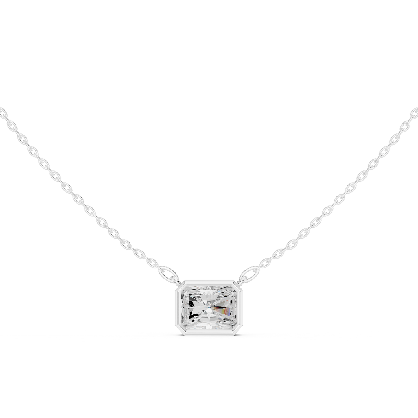 2.50CT Radiant Cut Lab Grown Diamond Vintage Classic Pendant Gift For Her - HIGHCARAT DIAMONDS