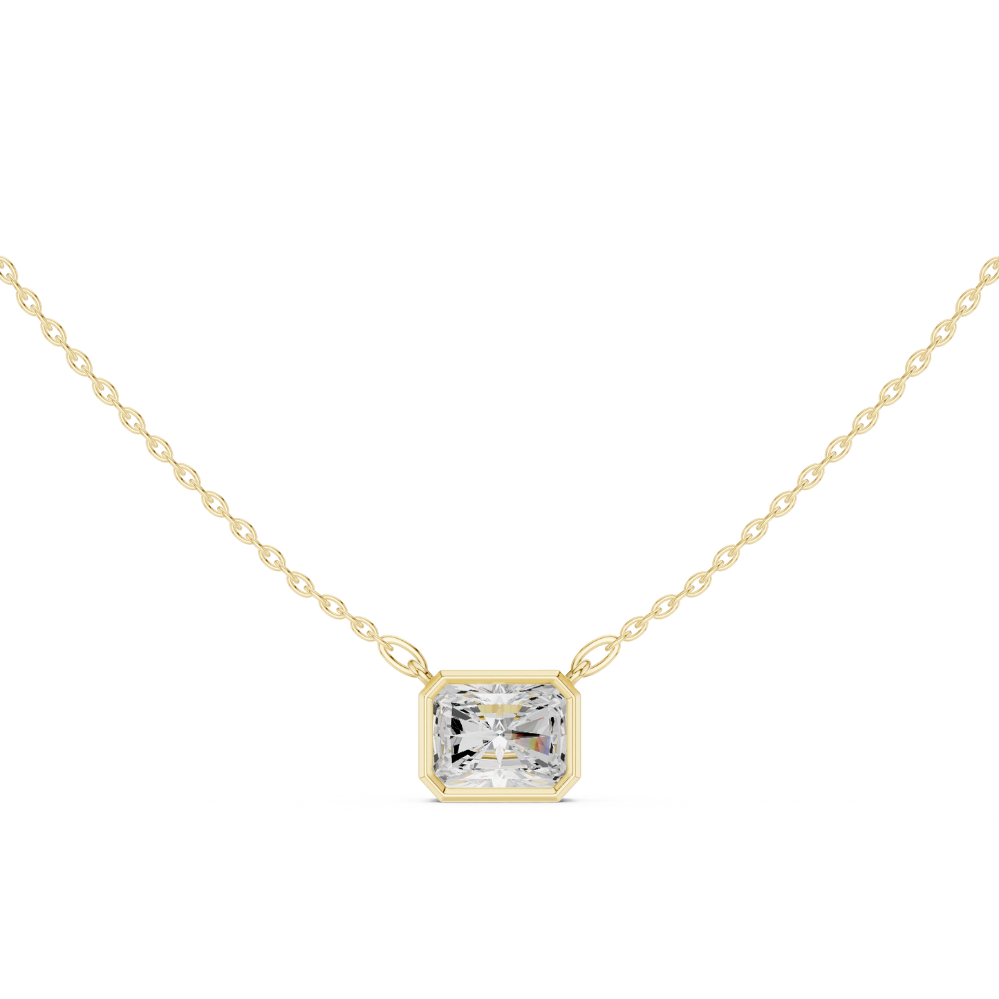 2.50CT Radiant Cut Lab Grown Diamond Vintage Classic Pendant Gift For Her - HIGHCARAT DIAMONDS