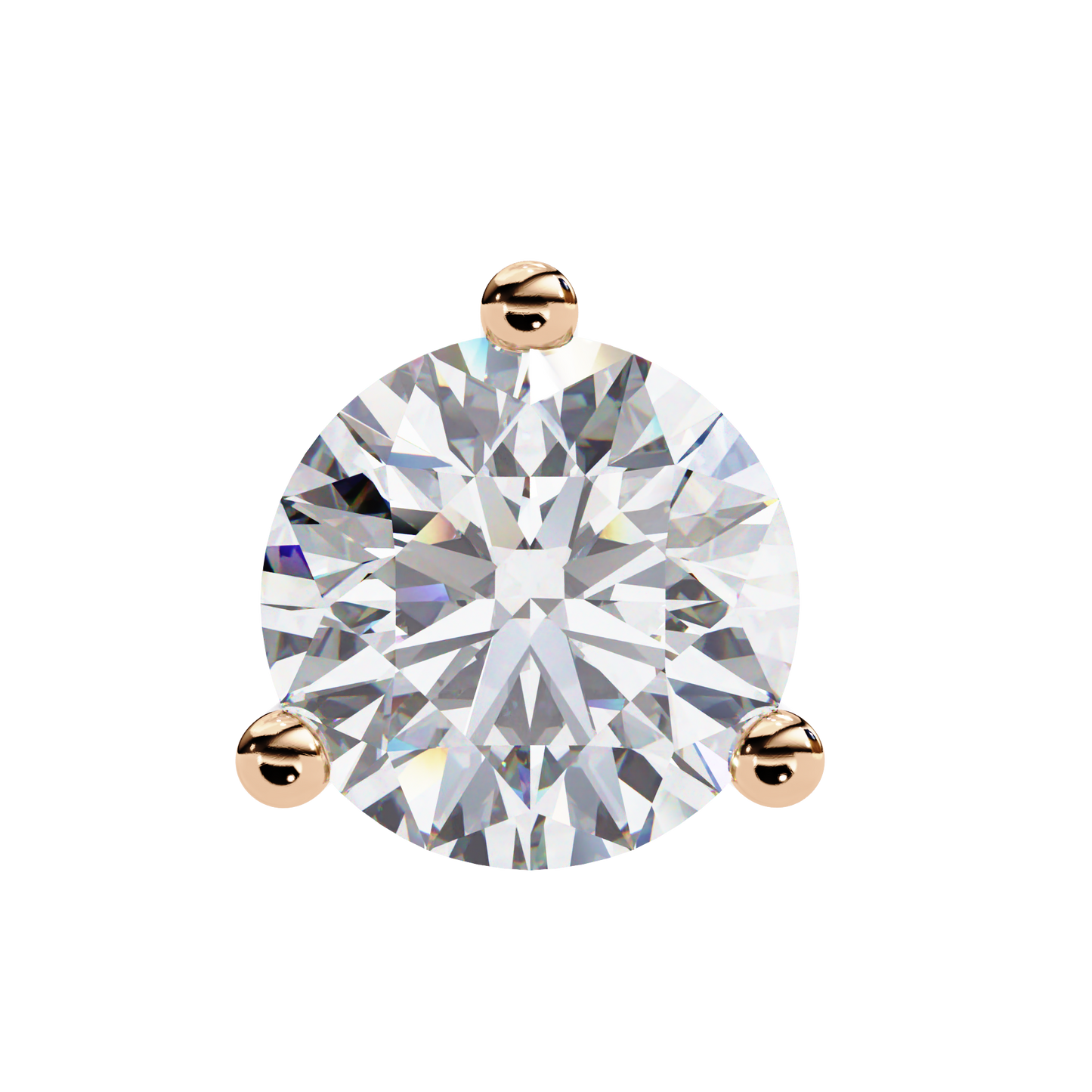Vintage 2.57CTRound Cut Diamond 3 Prong Set Delicate Elegance Dainty Cluster Stud Earring For Her - HIGHCARAT DIAMONDS