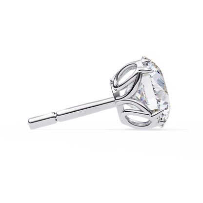2.57Ct Round Cut Diamond Antique Vintage Delicate Art Deco Minimalist Cluster Stud Earring For Women's - HIGHCARAT DIAMONDS