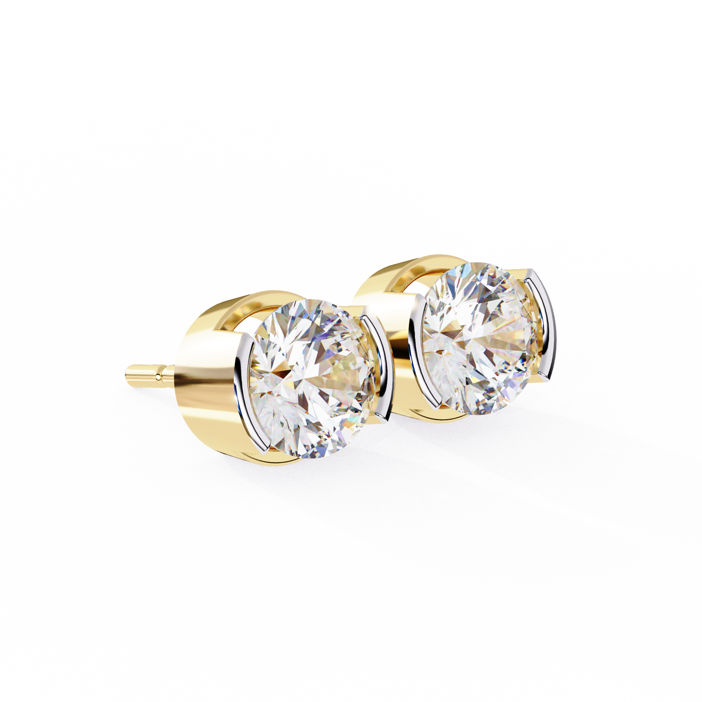 2.57Ct Round Cut Lab Grown Diamond Antique Elegant Minimalist Vintage Stud Earring Special Day Gift For Her - HIGHCARAT DIAMONDS