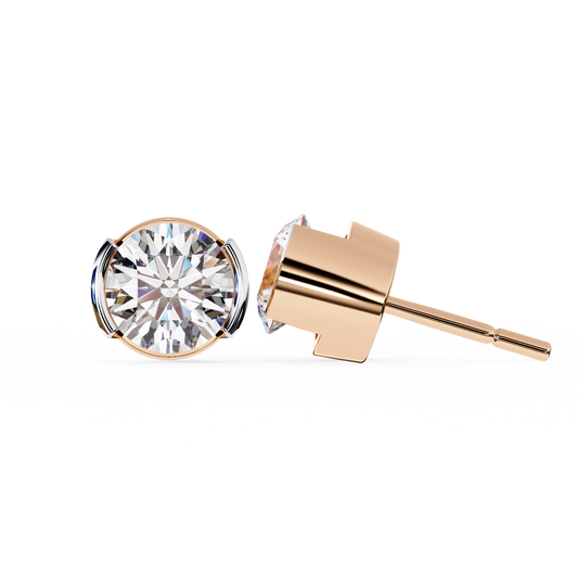 2.57Ct Round Cut Lab Grown Diamond Antique Elegant Minimalist Vintage Stud Earring Special Day Gift For Her - HIGHCARAT DIAMONDS