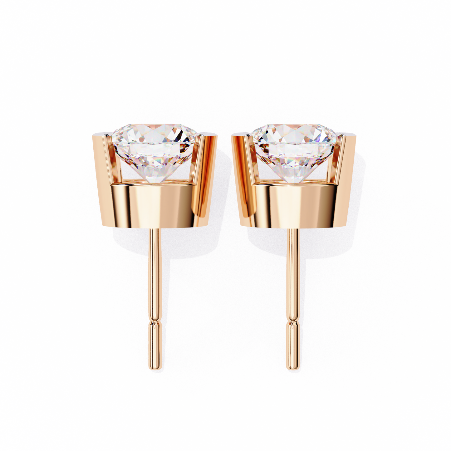 2.57Ct Round Cut Lab Grown Diamond Antique Elegant Minimalist Vintage Stud Earring Special Day Gift For Her - HIGHCARAT DIAMONDS