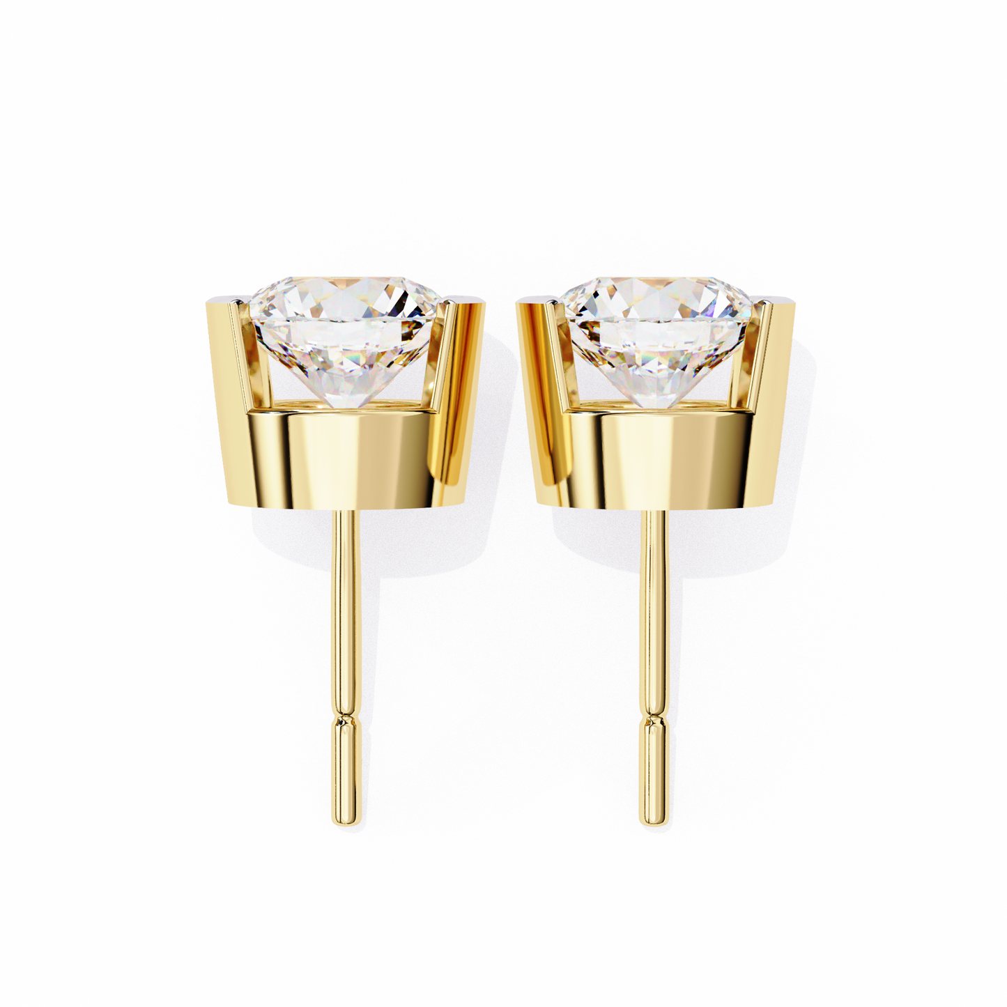 2.57Ct Round Cut Lab Grown Diamond Antique Elegant Minimalist Vintage Stud Earring Special Day Gift For Her - HIGHCARAT DIAMONDS
