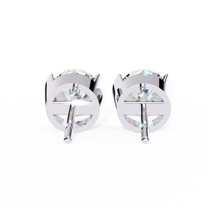 2.57Ct Round Cut Lab Grown Diamond Antique Elegant Minimalist Vintage Stud Earring Special Day Gift For Her - HIGHCARAT DIAMONDS