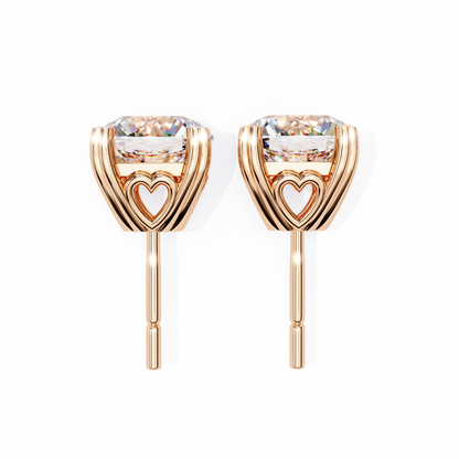 2.57CT Round Cut Top Grade Diamond Certified Cluster Stunning Timeless Stud Earring For Gift - HIGHCARAT DIAMONDS