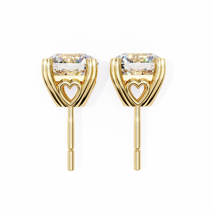 2.57CT Round Cut Top Grade Diamond Certified Cluster Stunning Timeless Stud Earring For Gift - HIGHCARAT DIAMONDS