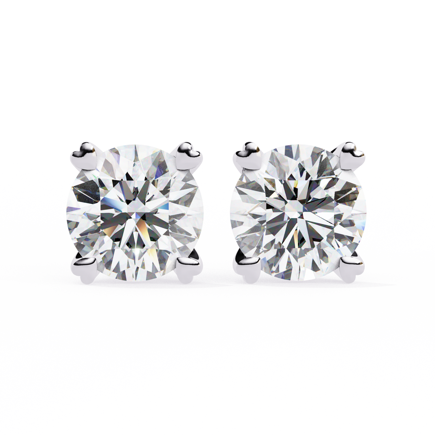 2.57CT Round Cut Top Grade Diamond Certified Cluster Stunning Timeless Stud Earring For Gift - HIGHCARAT DIAMONDS