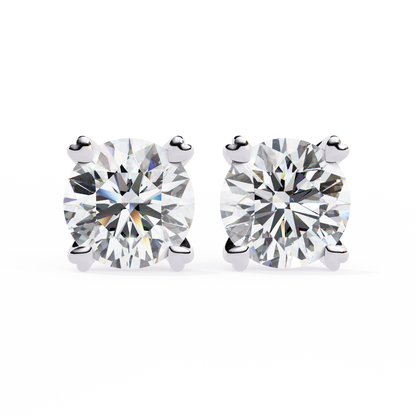 2.57CT Round Cut Top Grade Diamond Certified Cluster Stunning Timeless Stud Earring For Gift - HIGHCARAT DIAMONDS