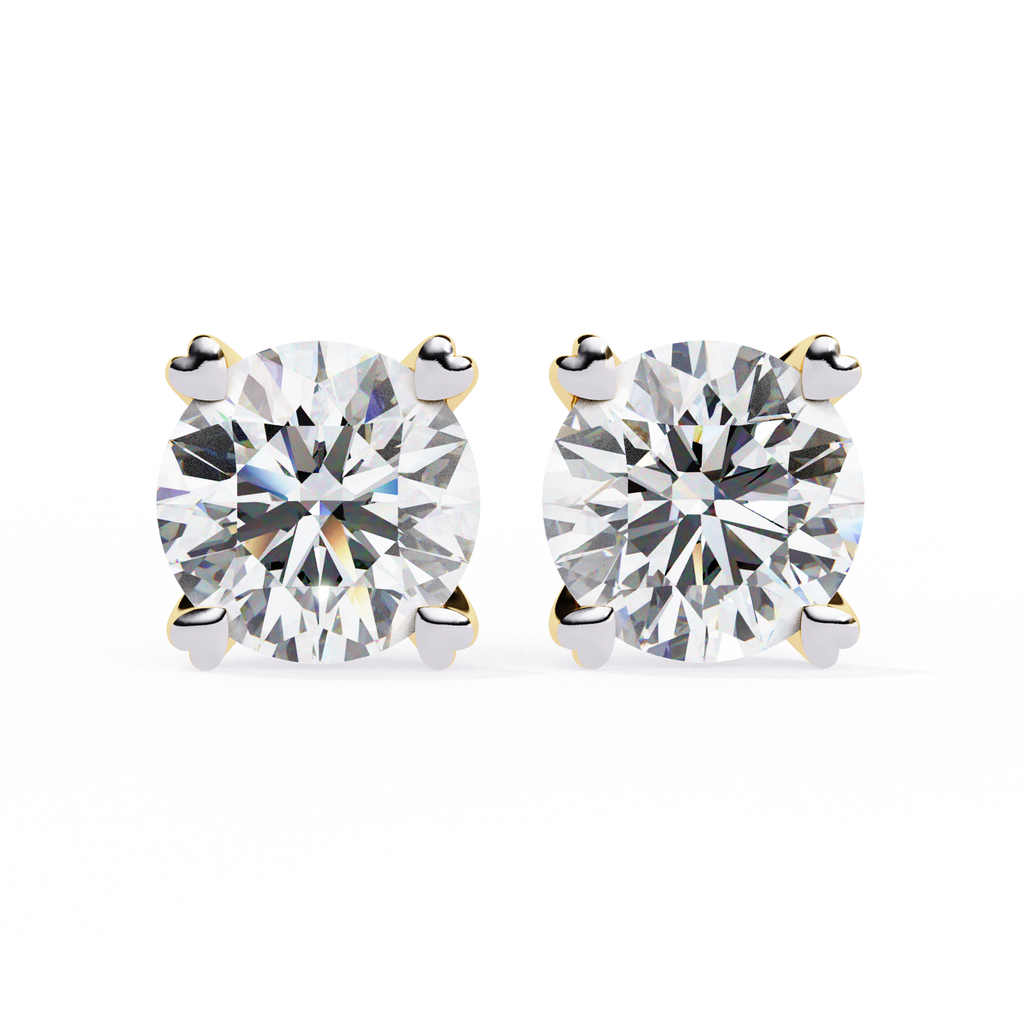 2.57CT Round Cut Top Grade Diamond Certified Cluster Stunning Timeless Stud Earring For Gift - HIGHCARAT DIAMONDS