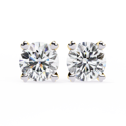 2.57CT Round Cut Top Grade Diamond Certified Cluster Stunning Timeless Stud Earring For Gift - HIGHCARAT DIAMONDS