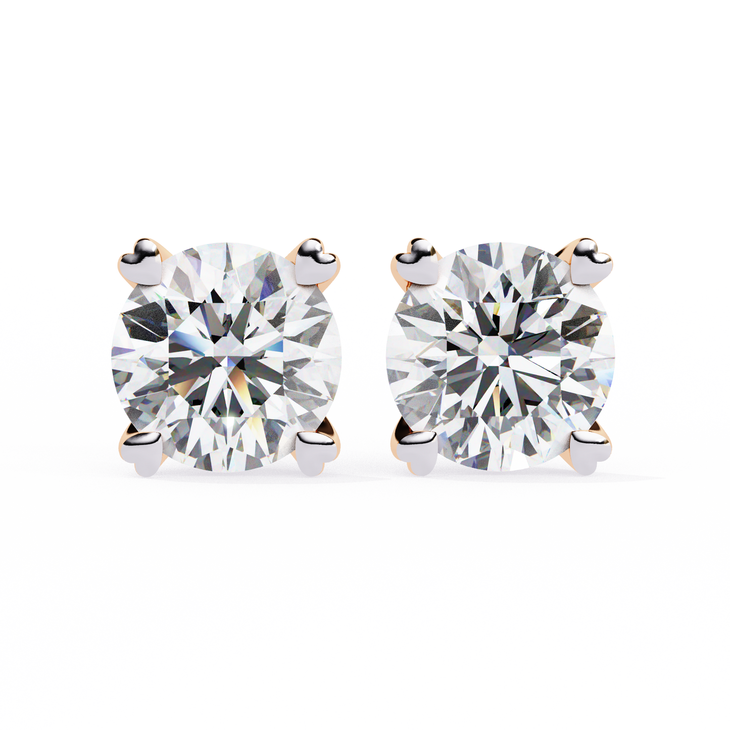 2.57CT Round Cut Top Grade Diamond Certified Cluster Stunning Timeless Stud Earring For Gift - HIGHCARAT DIAMONDS
