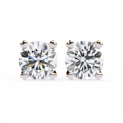 2.57CT Round Cut Top Grade Diamond Certified Cluster Stunning Timeless Stud Earring For Gift - HIGHCARAT DIAMONDS