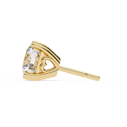 2.57CT Round Cut Top Grade Diamond Certified Cluster Stunning Timeless Stud Earring For Gift - HIGHCARAT DIAMONDS