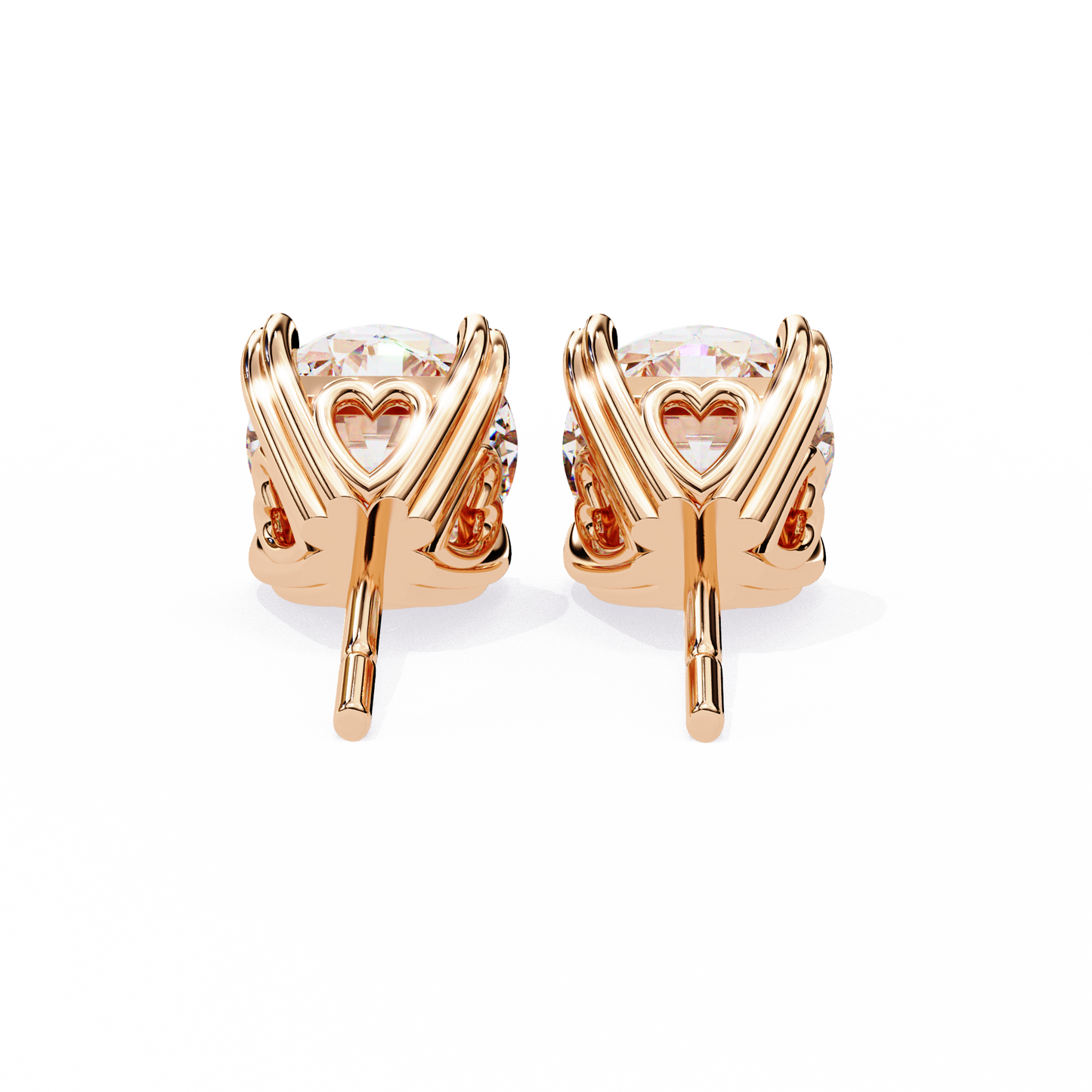 2.57CT Round Cut Top Grade Diamond Certified Cluster Stunning Timeless Stud Earring For Gift - HIGHCARAT DIAMONDS