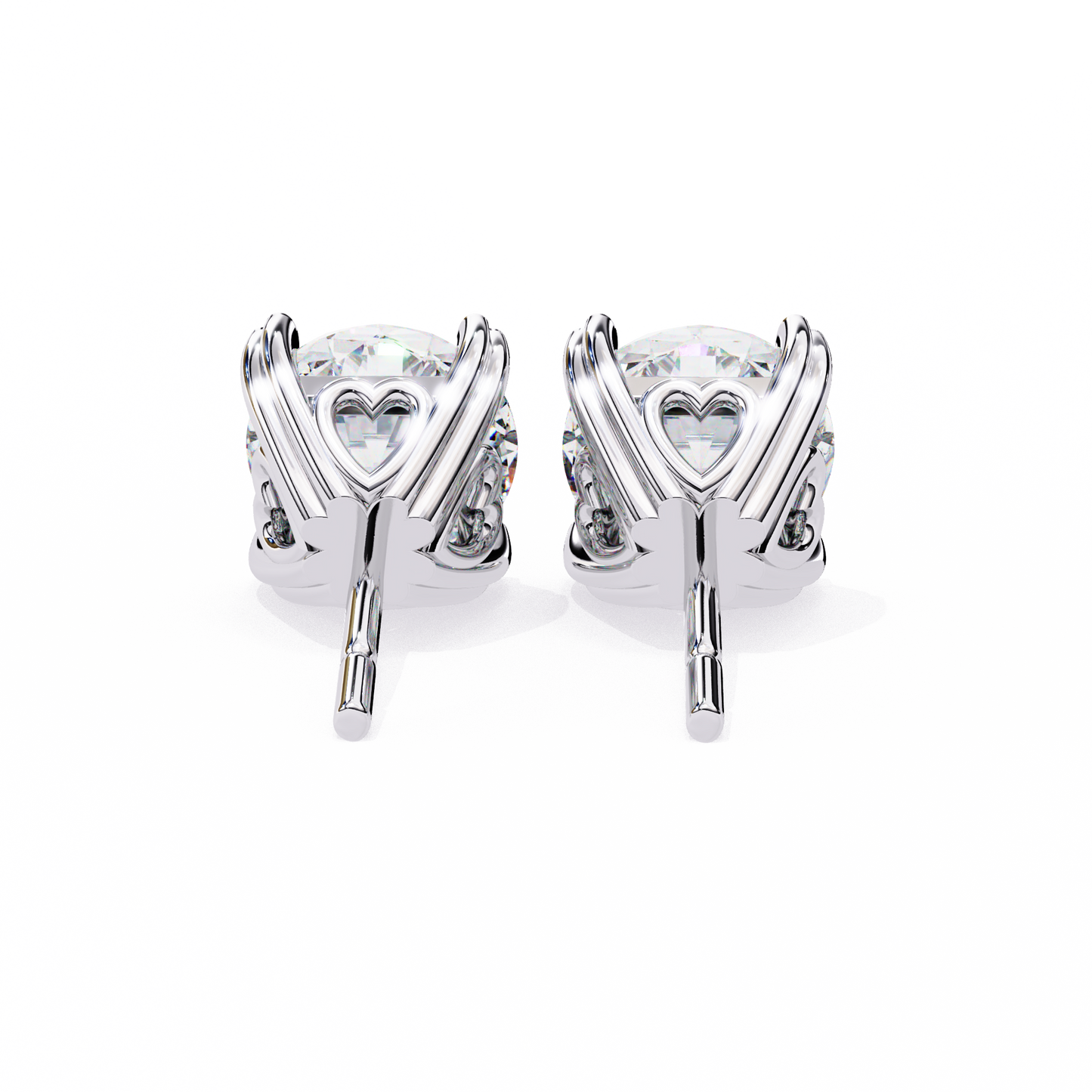 2.57CT Round Cut Top Grade Diamond Certified Cluster Stunning Timeless Stud Earring For Gift - HIGHCARAT DIAMONDS