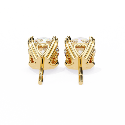 2.57CT Round Cut Top Grade Diamond Certified Cluster Stunning Timeless Stud Earring For Gift - HIGHCARAT DIAMONDS