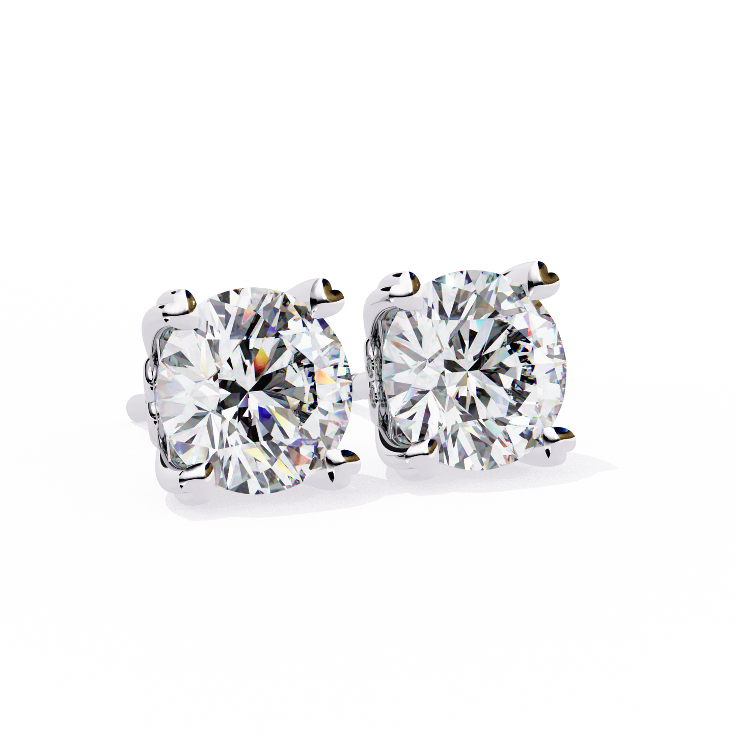 2.57CT Round Cut Top Grade Diamond Certified Cluster Stunning Timeless Stud Earring For Gift - HIGHCARAT DIAMONDS