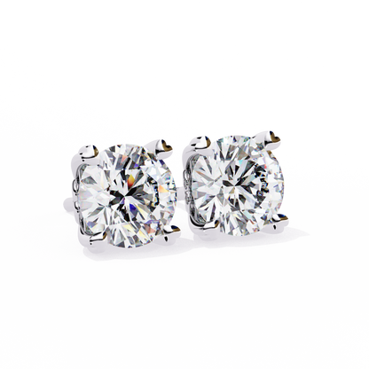 2.57CT Round Cut Top Grade Diamond Certified Cluster Stunning Timeless Stud Earring For Gift - HIGHCARAT DIAMONDS