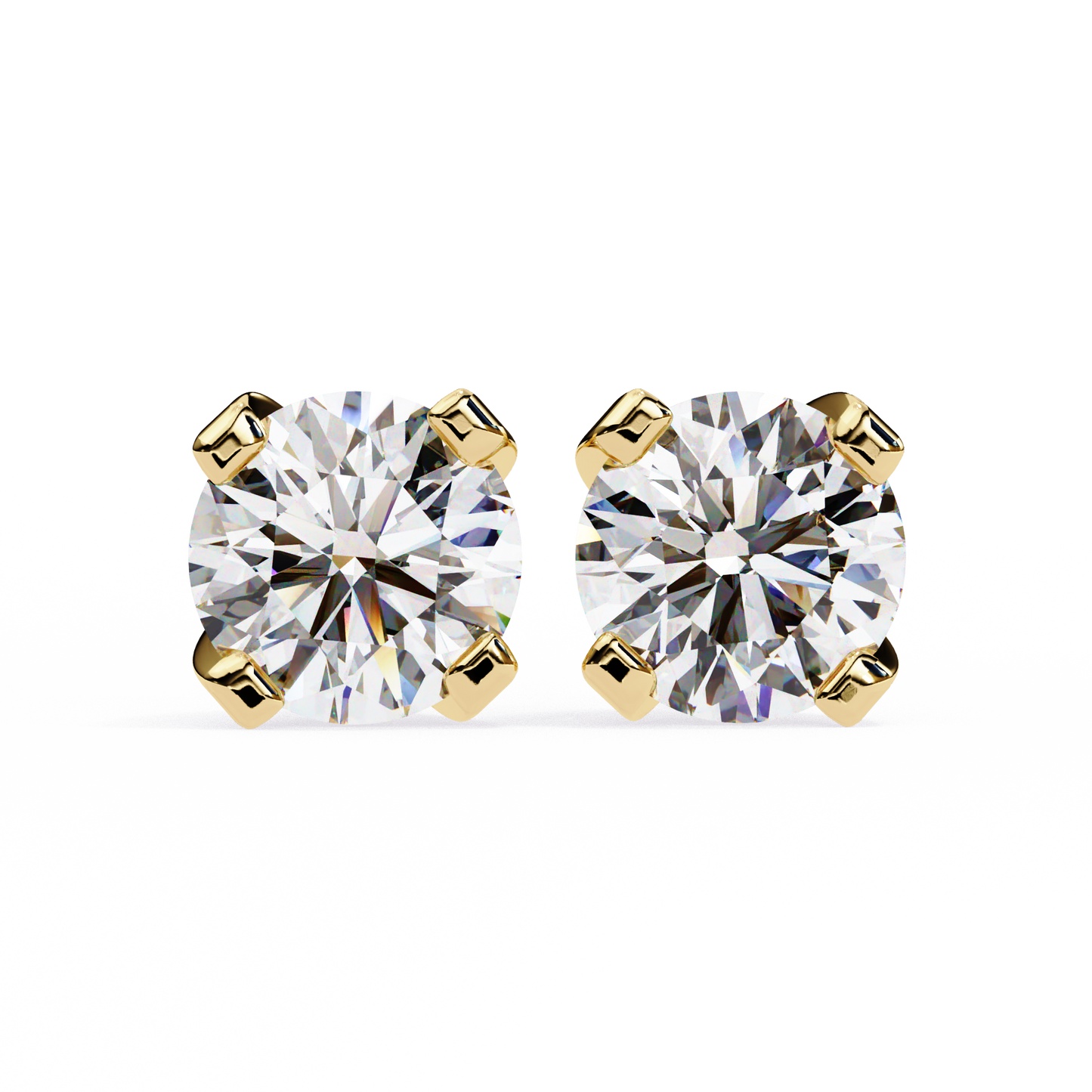 2.57Ct Round Cut  Lab Grown Diamond Antique Art Deco Stunning Handmade Screw Back Part Wear Stud Earring For Gift - HIGHCARAT DIAMONDS