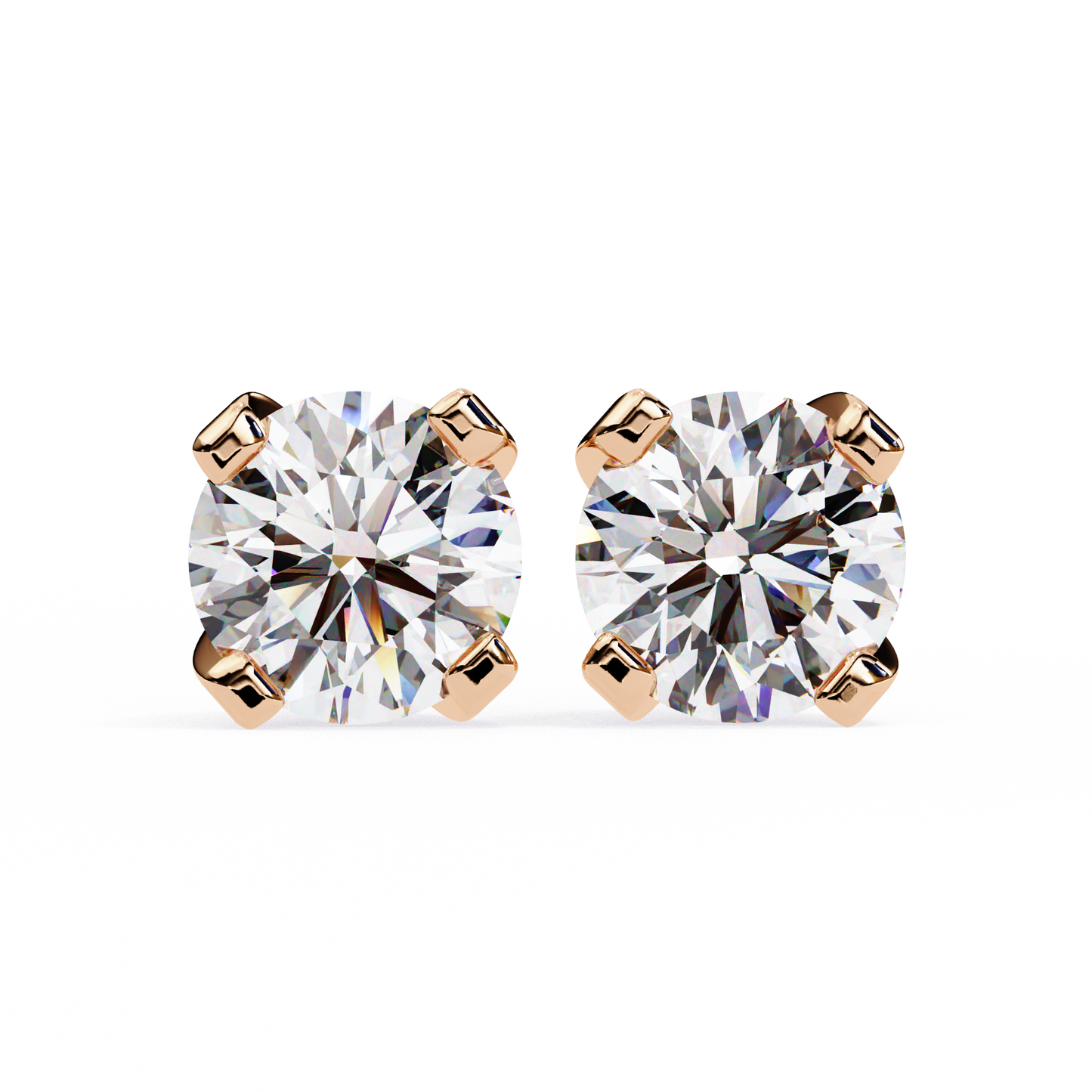 2.57Ct Round Cut  Lab Grown Diamond Antique Art Deco Stunning Handmade Screw Back Part Wear Stud Earring For Gift - HIGHCARAT DIAMONDS