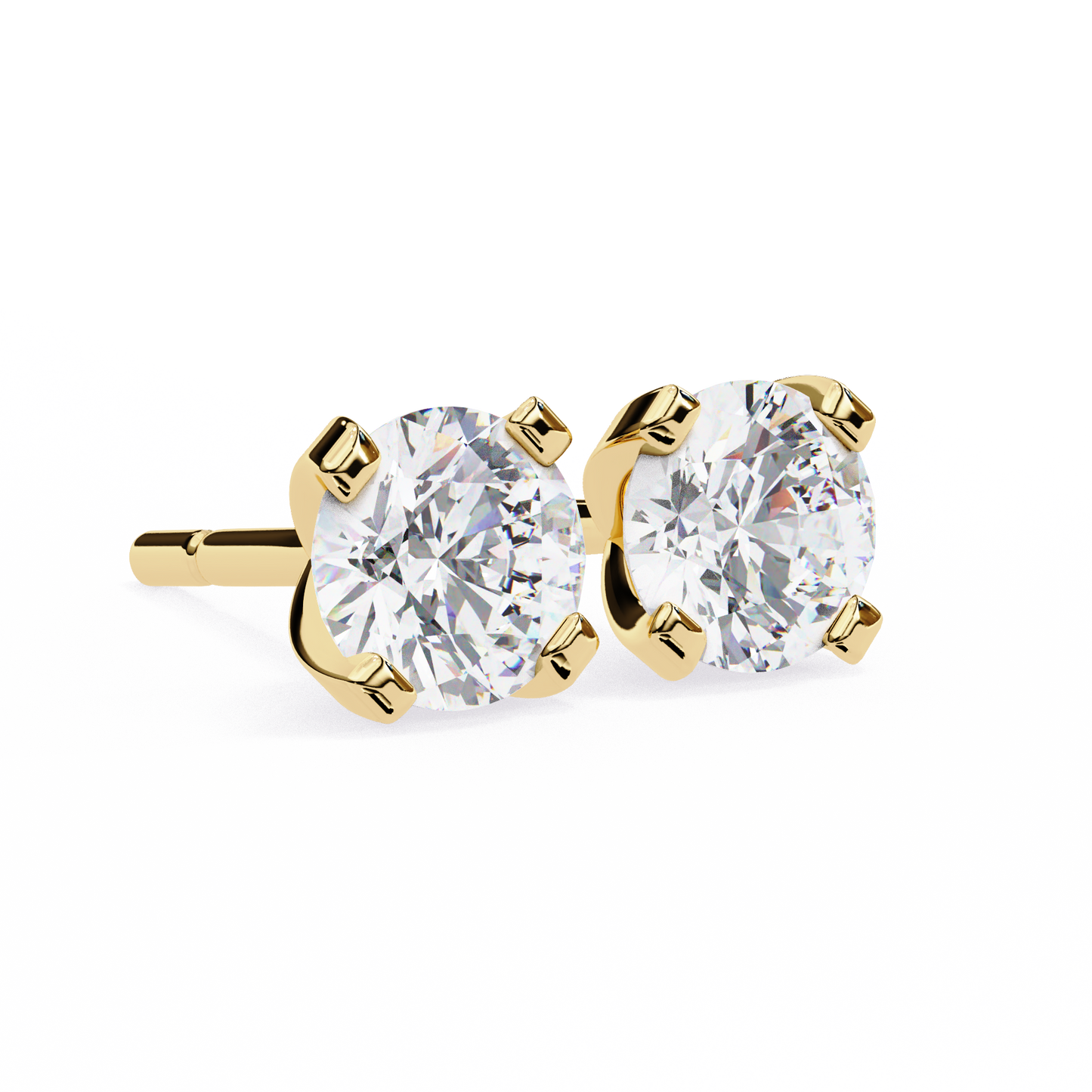 2.57Ct Round Cut  Lab Grown Diamond Antique Art Deco Stunning Handmade Screw Back Part Wear Stud Earring For Gift - HIGHCARAT DIAMONDS