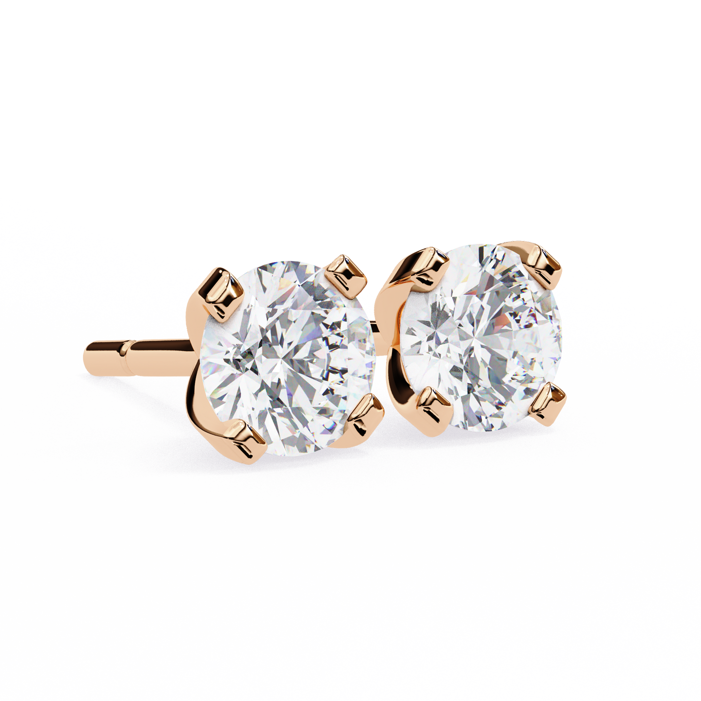 2.57Ct Round Cut  Lab Grown Diamond Antique Art Deco Stunning Handmade Screw Back Part Wear Stud Earring For Gift - HIGHCARAT DIAMONDS