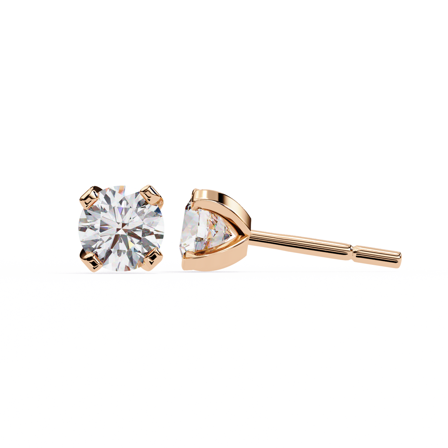 2.57Ct Round Cut  Lab Grown Diamond Antique Art Deco Stunning Handmade Screw Back Part Wear Stud Earring For Gift - HIGHCARAT DIAMONDS