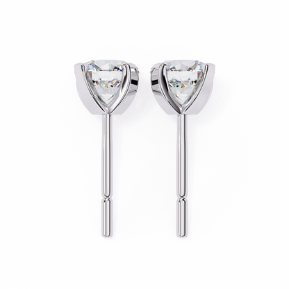 2.57Ct Round Cut  Lab Grown Diamond Antique Art Deco Stunning Handmade Screw Back Part Wear Stud Earring For Gift - HIGHCARAT DIAMONDS