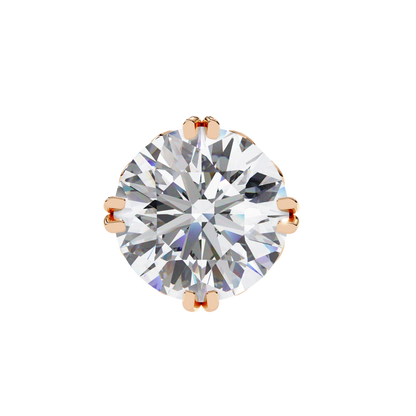 2.57Ct Round Cut Top Grade Diamond Double Prong Set Cluster Delicate Stacking Dainty Stud Earring - HIGHCARAT DIAMONDS