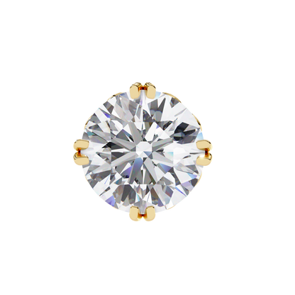 2.57Ct Round Cut Top Grade Diamond Double Prong Set Cluster Delicate Stacking Dainty Stud Earring - HIGHCARAT DIAMONDS