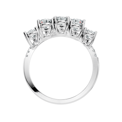 2.74Ct Pear and Round Cut Lab Grown Diamond Antique Vintage Stunning Bridesmaid Ring For Her - HIGHCARAT DIAMONDS