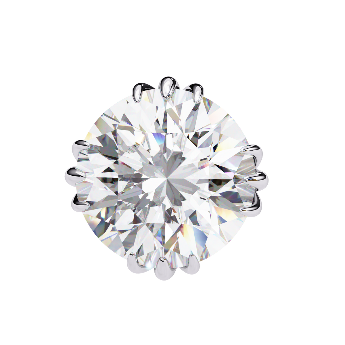 2.80Ct Round Cut Top Grade Diamond Minimalist Elegant Dainty Pave Set Push Back Stud Earring For Gift - HIGHCARAT DIAMONDS
