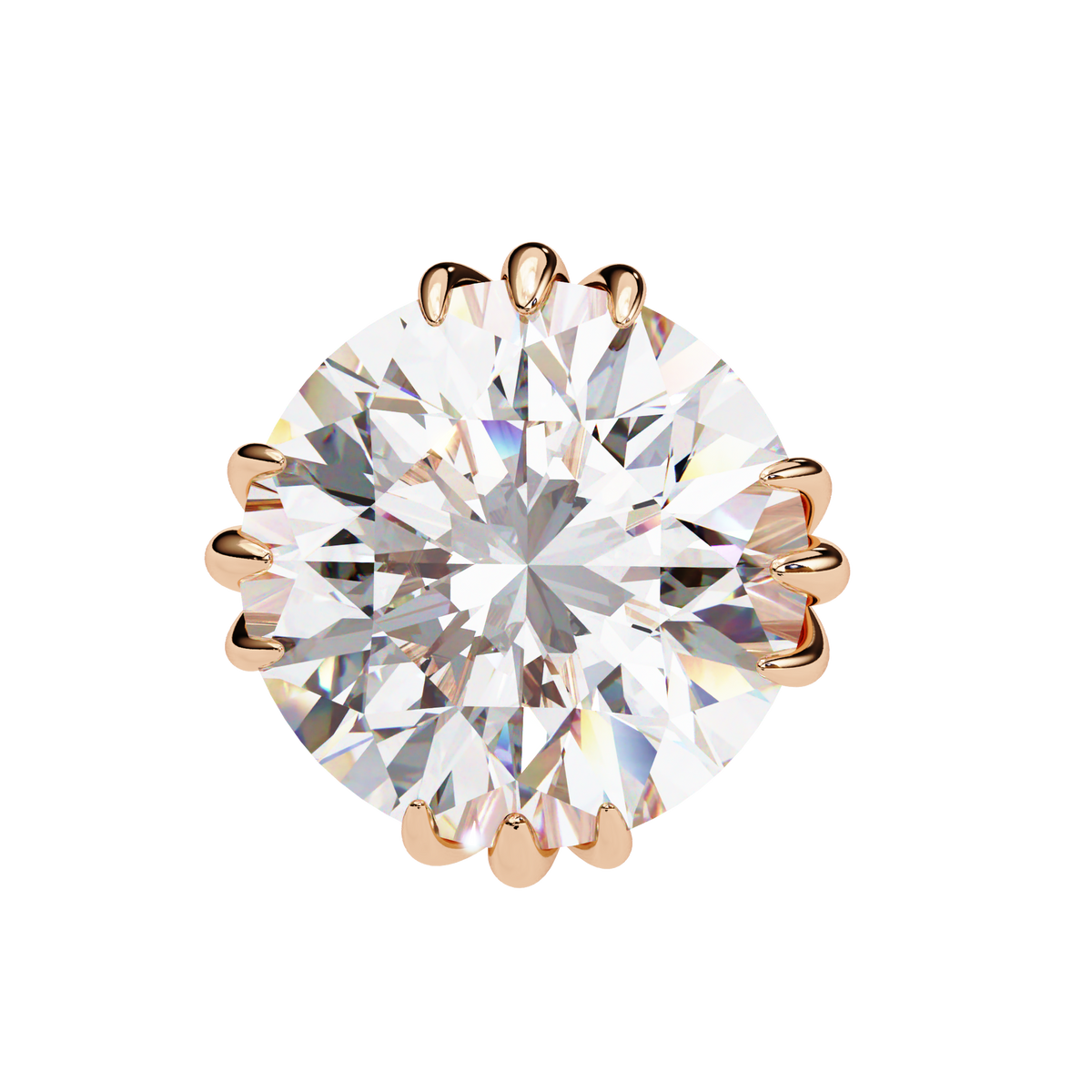 2.80Ct Round Cut Top Grade Diamond Minimalist Elegant Dainty Pave Set Push Back Stud Earring For Gift - HIGHCARAT DIAMONDS