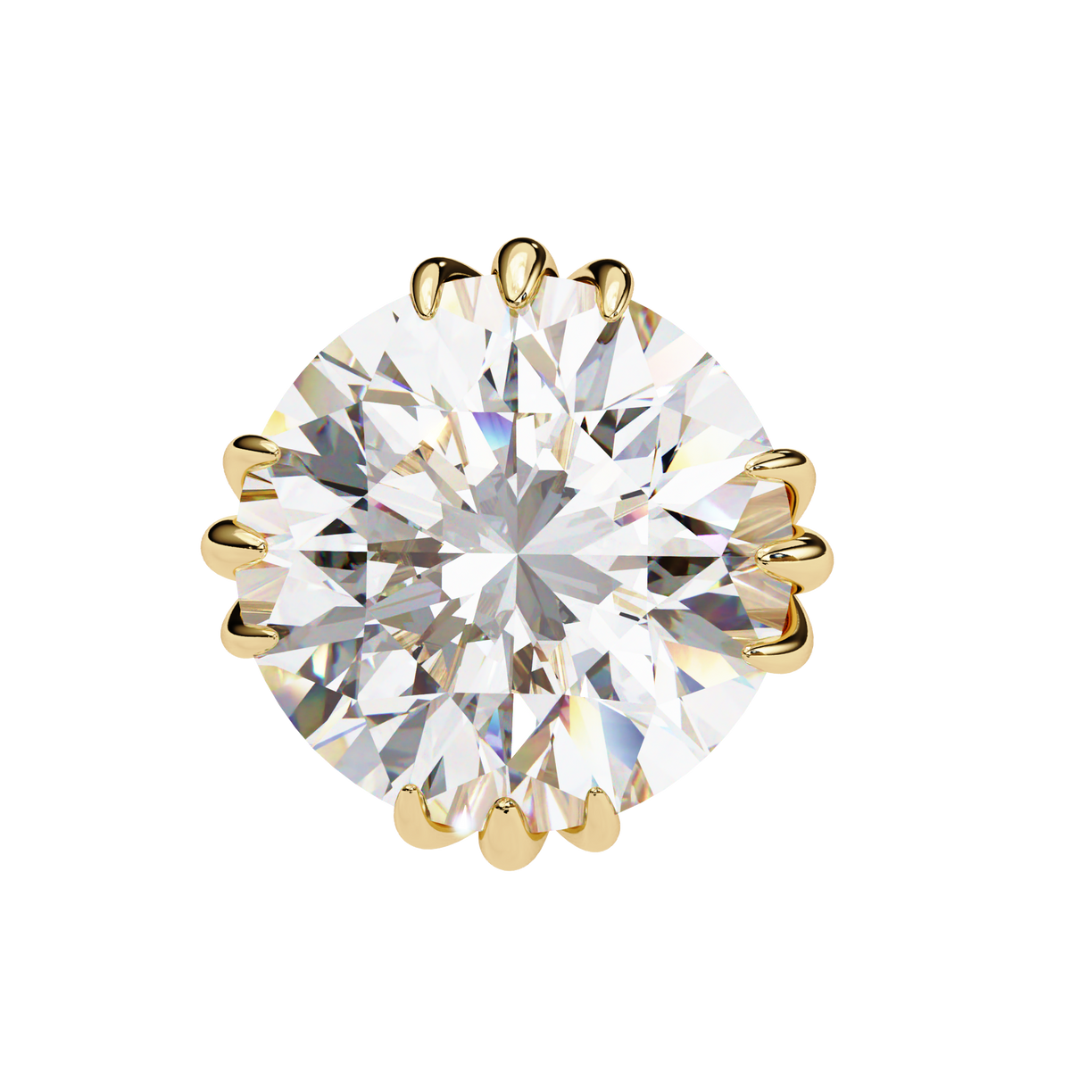 2.80Ct Round Cut Top Grade Diamond Minimalist Elegant Dainty Pave Set Push Back Stud Earring For Gift - HIGHCARAT DIAMONDS