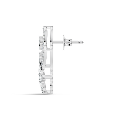 2.86Ct Marquise, Pear and Round Cut Diamond Elegant Dainty Sparkling Classic Bridesmaid Earring For Women's