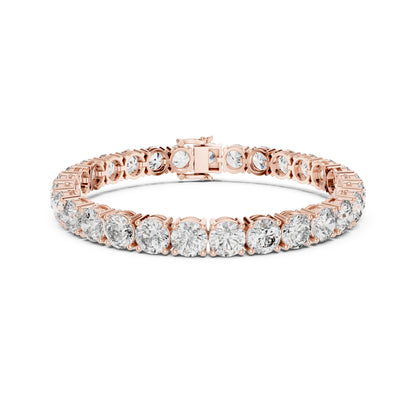 24.36Ct Round Cut Lab Grown Diamond Vintage Delicate Hand Crafted Dainty Bridesmaid Bracelet For Gift