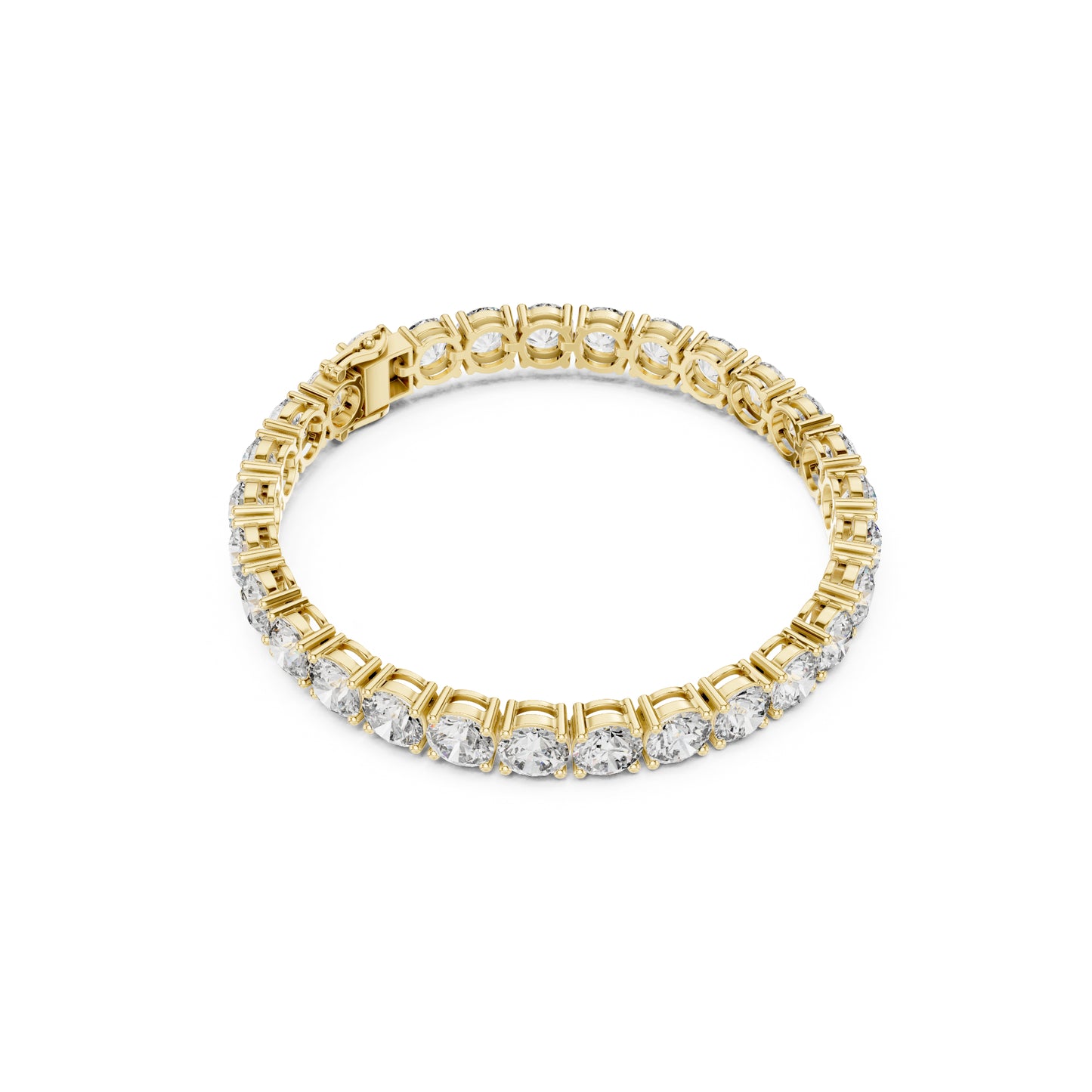 24.36Ct Round Cut Lab Grown Diamond Vintage Delicate Hand Crafted Dainty Bridesmaid Bracelet For Gift