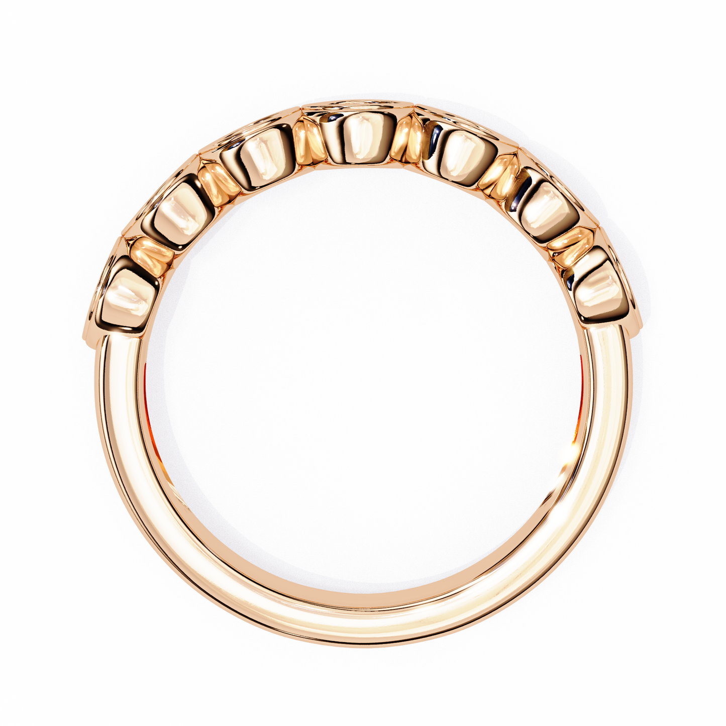 Round Cut High Quality Diamond Prong Set Elegant Dainty Cluster Statement Promise Band For Her