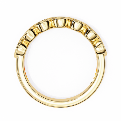 Round Cut High Quality Diamond Prong Set Elegant Dainty Cluster Statement Promise Band For Her