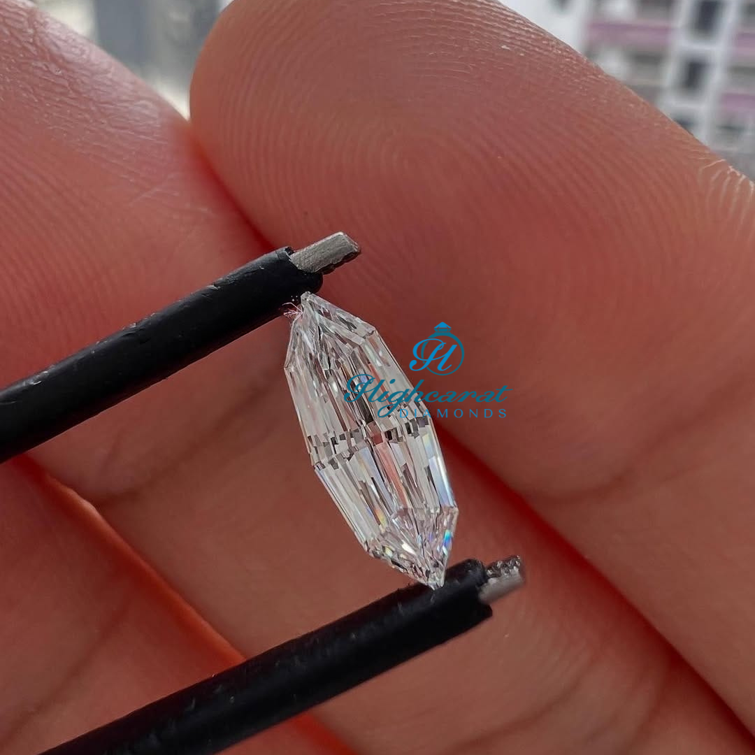 Marquise Shape Step Cut Diamond, Antique Flawless Clarity Lab Grown Dainty Perfect Classic Diamond Use For Solitaire Ring, Pendant