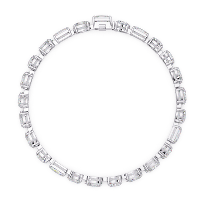 Mixed Shape Lab Grown Diamond Link Tennis Bracelet