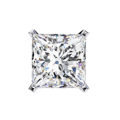 3.04Ct Princess Cut Diamond Unique Classic Dainty Sparkling Prong Set Stud Earring Gift For Her - HIGHCARAT DIAMONDS