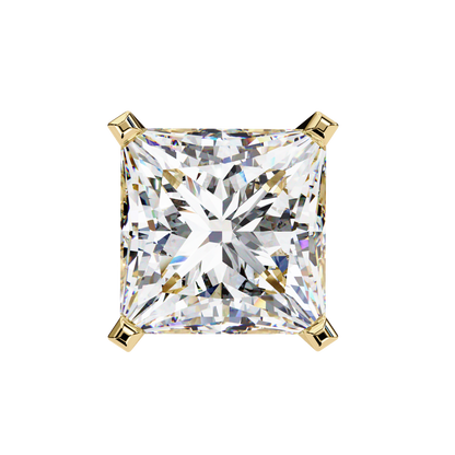 3.04Ct Princess Cut Diamond Unique Classic Dainty Sparkling Prong Set Stud Earring Gift For Her - HIGHCARAT DIAMONDS